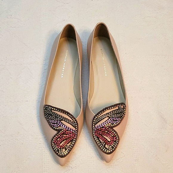 Sophia Webster Nude Pastel Bibi Butterfly Crystal - Picture 3 of 11